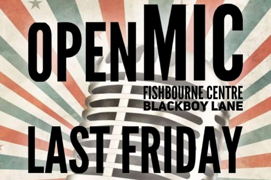 Fishbourne Centre Open Mic Night poster