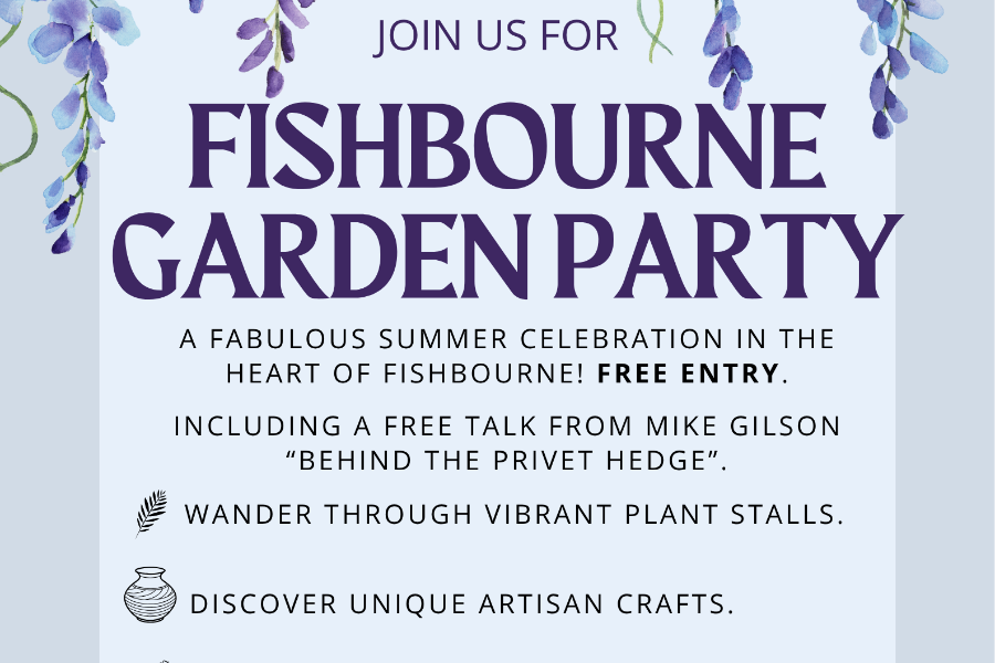 Fishbourne Garden Party poster