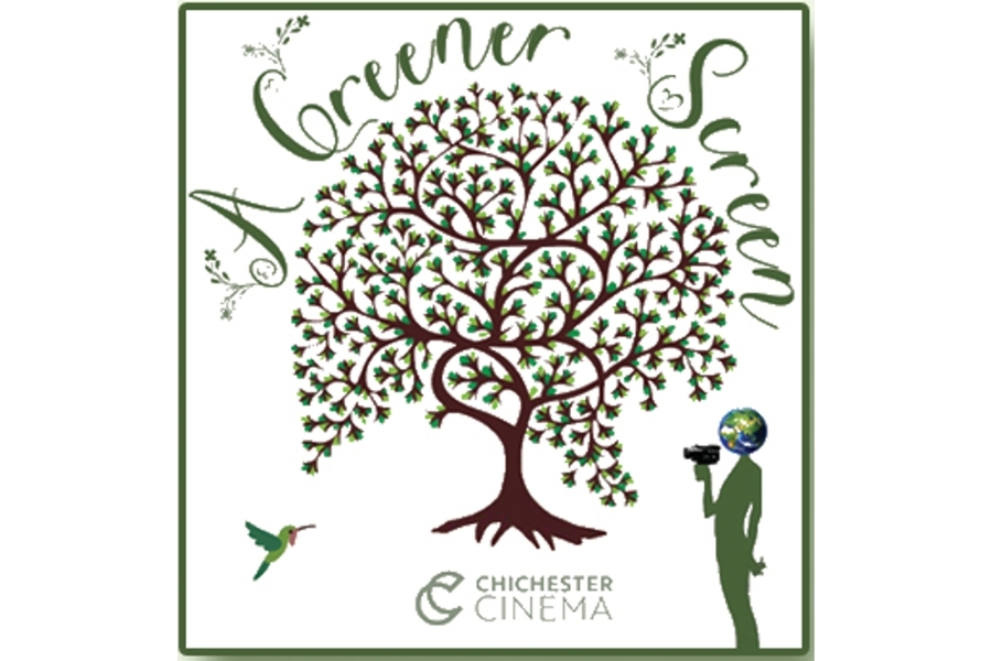 Logo for A Greener Screen eco-friendly film festival and exhibition